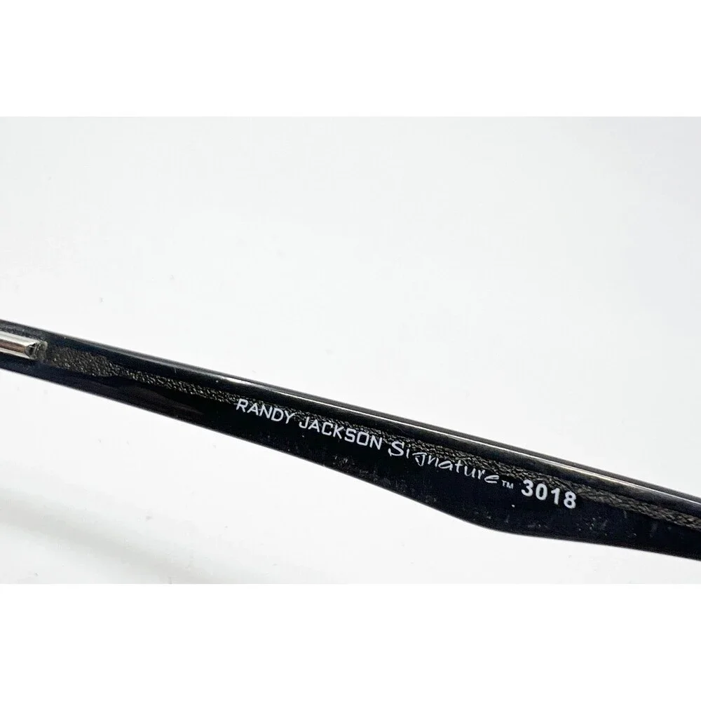 Randy Jackson Eyeglasses Mens Black Clear Ombre 3018 54-17-145